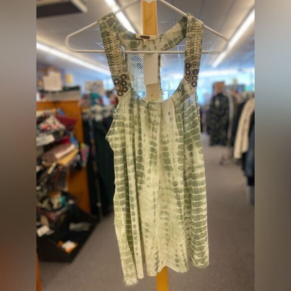 Tops - Miss Me Ladies Med Green Tank Blouse